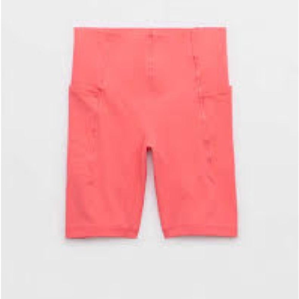 NWT Aerie OFFLINE 7” Bike Shorts – Coral Small